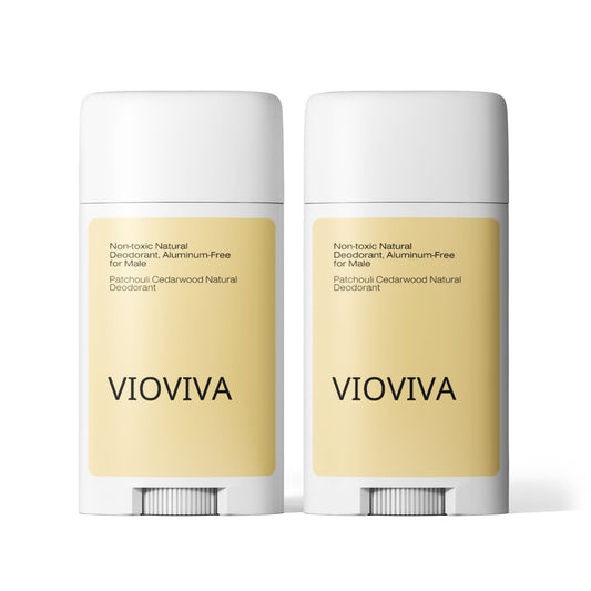 2 Pack Non-toxic Natural Deodorant, Aluminum-Free for Men