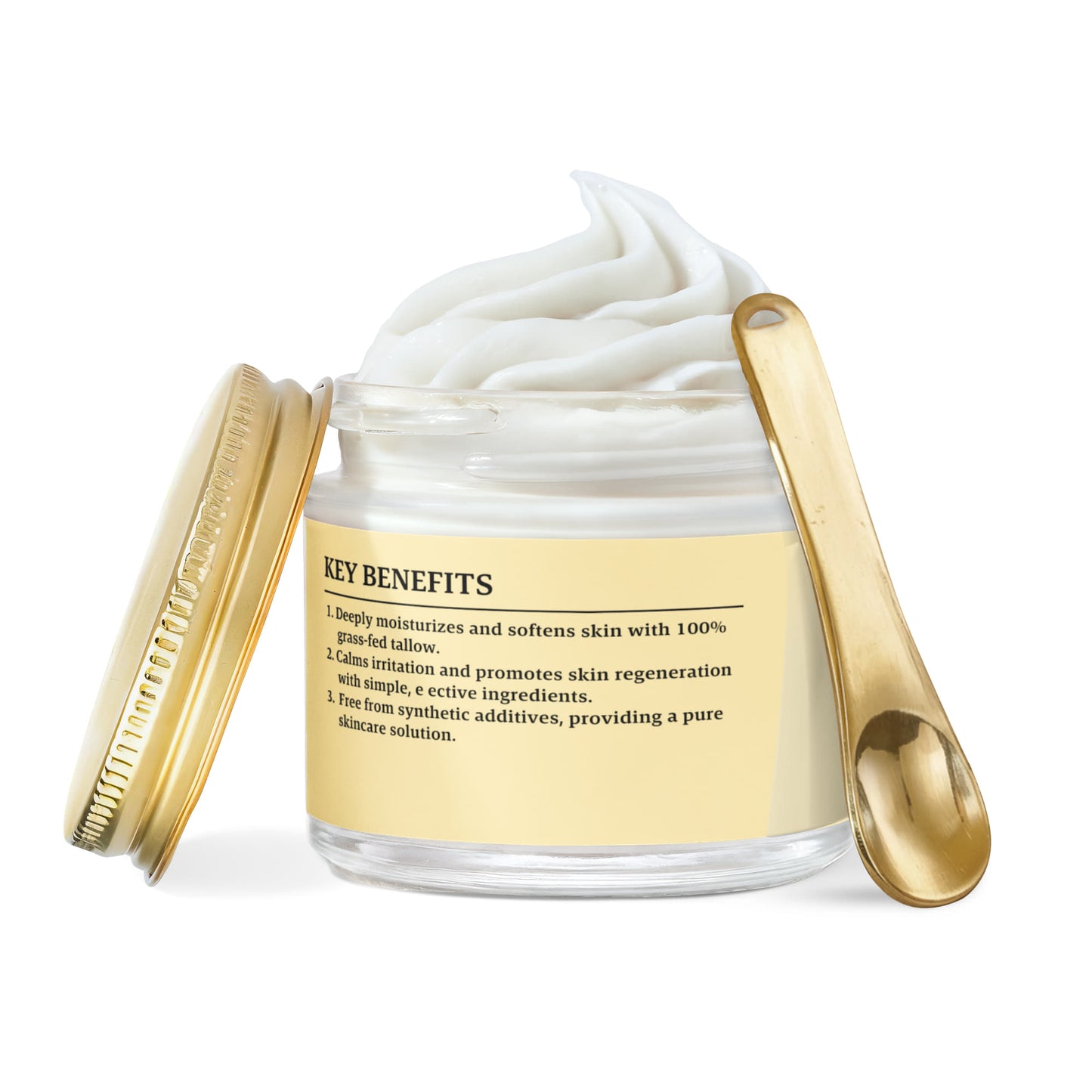 Whipped Grass-Fed Tallow Balm with Vanilla Bean