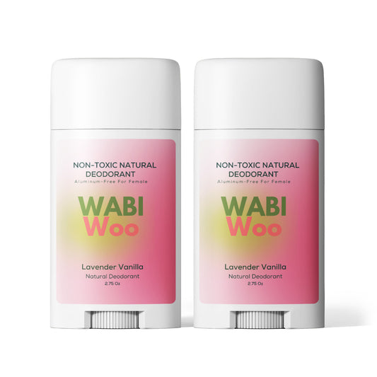2 Pack Non-toxic Natural Deodorant, Aluminum-Free for Women